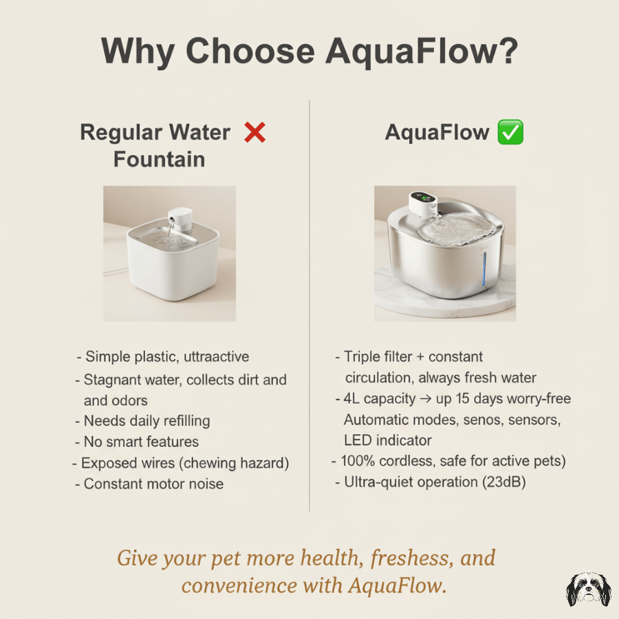 AquaFlow 4L Wireless Pet Fountain