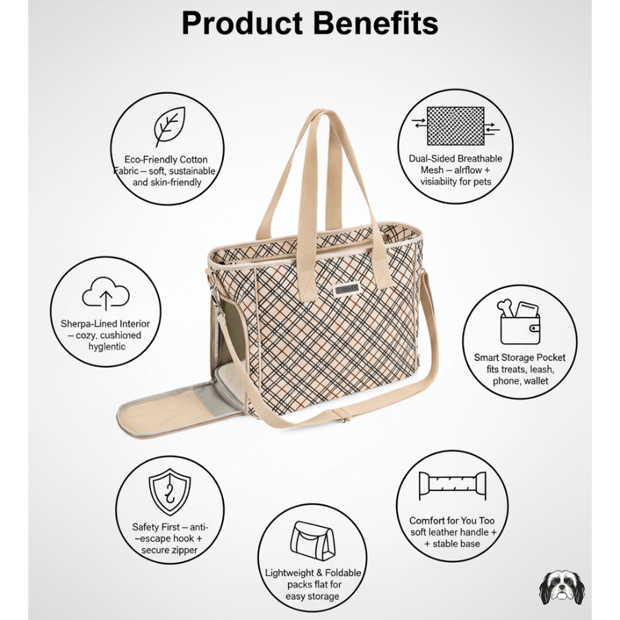 CottonNest Pet Carrier Bag