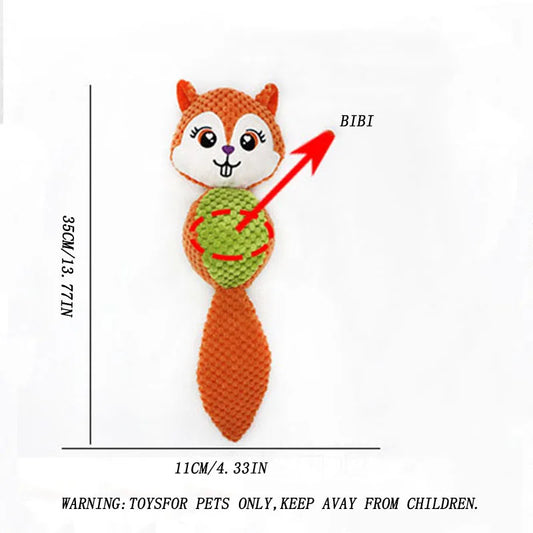 1 PC Pet Plush Toys Corn Dog Bite Voice Interaction Velvet Voice Spherical Animal Dolls Toy Dog