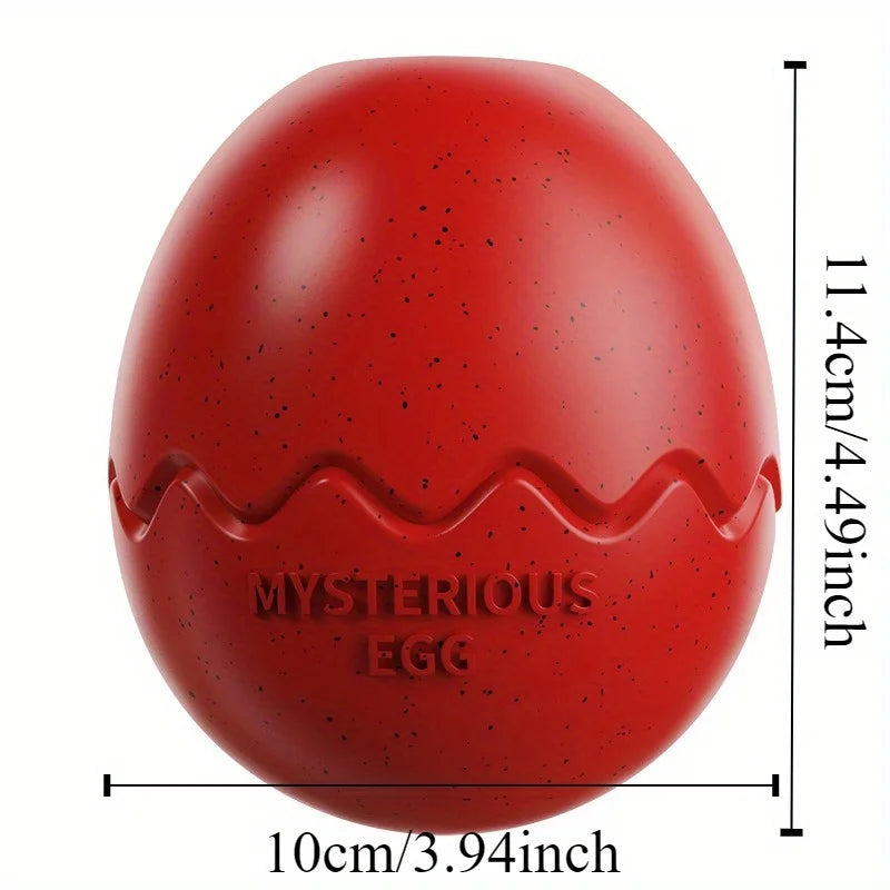 Interactive Dog Toy Dispenser Dinosaur Egg-Shaped Design Perfect for Slow Feeding and Playing
