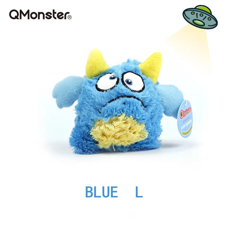 Q-monster Pet Vocal Toy,Built-in Sound Ball,Fun, Interactive Dog Toys,Fetch & Soft,Sturdy Toy for Indoor Play