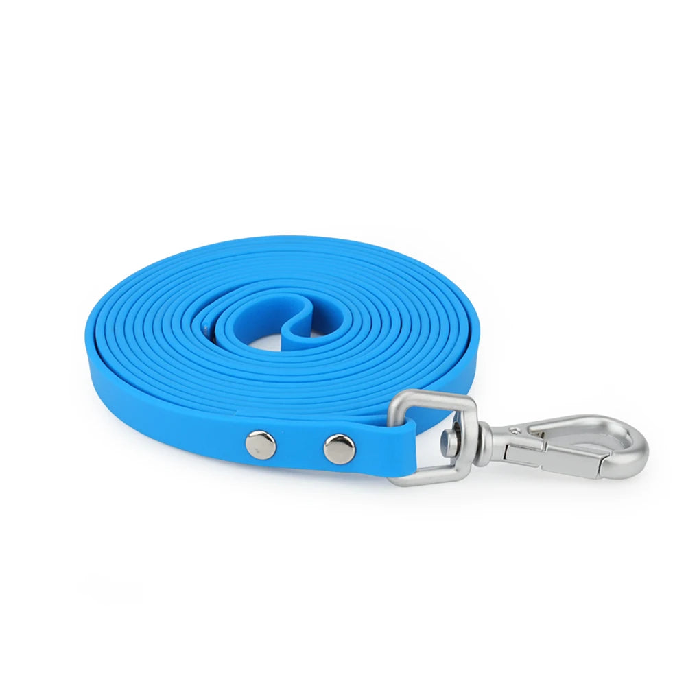 PVC Long Dog Leashes Cat Traction Lead Rope Candy Color Outdoor Short Pet Leash Blue Rose Red Yellow