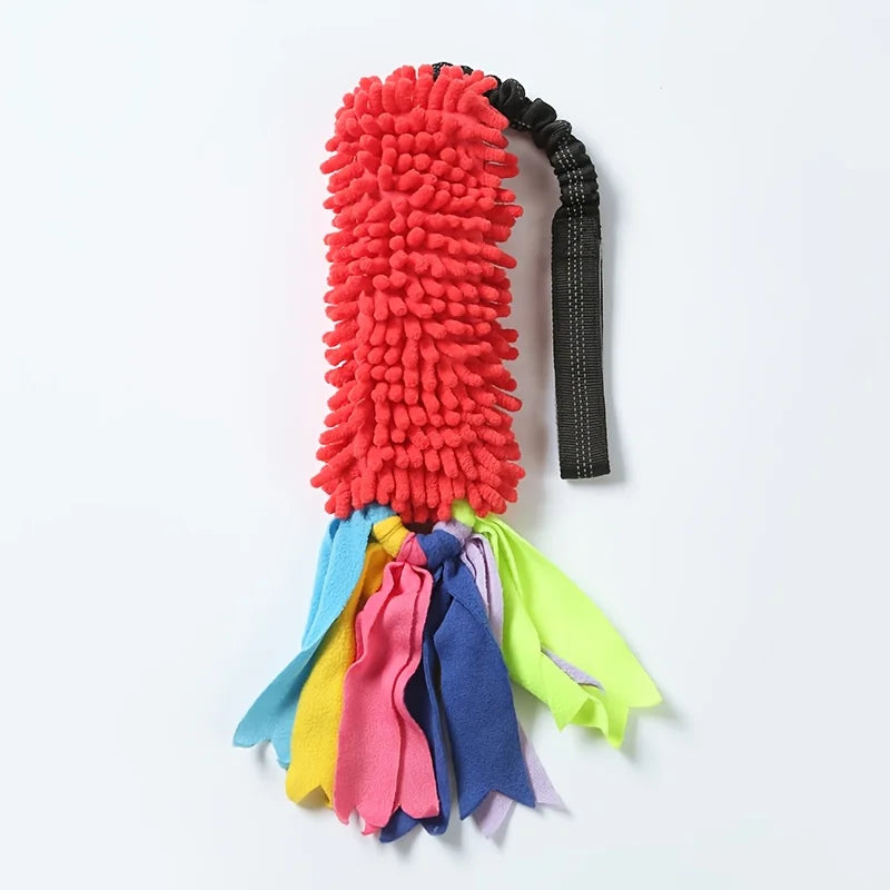 Dog Training Anti-tear Pulling Rope Toy Pet Plush Grinding Teeth Bite-resistant Toy Colorful Rope Ball Dog Interactive PuzzleToy