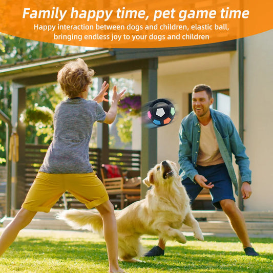 New football tennis ball shaped pet dog toys, durable teething relief to accompany outdoor training squeak toys