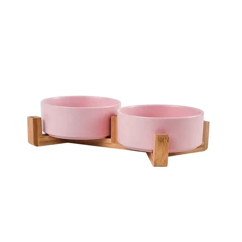 Nordic Ceramic Double Pet Bowl