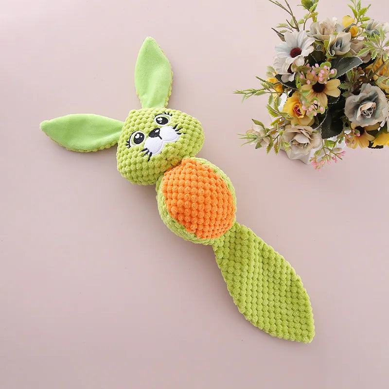 1 PC Pet Plush Toys Corn Dog Bite Voice Interaction Velvet Voice Spherical Animal Dolls Toy Dog
