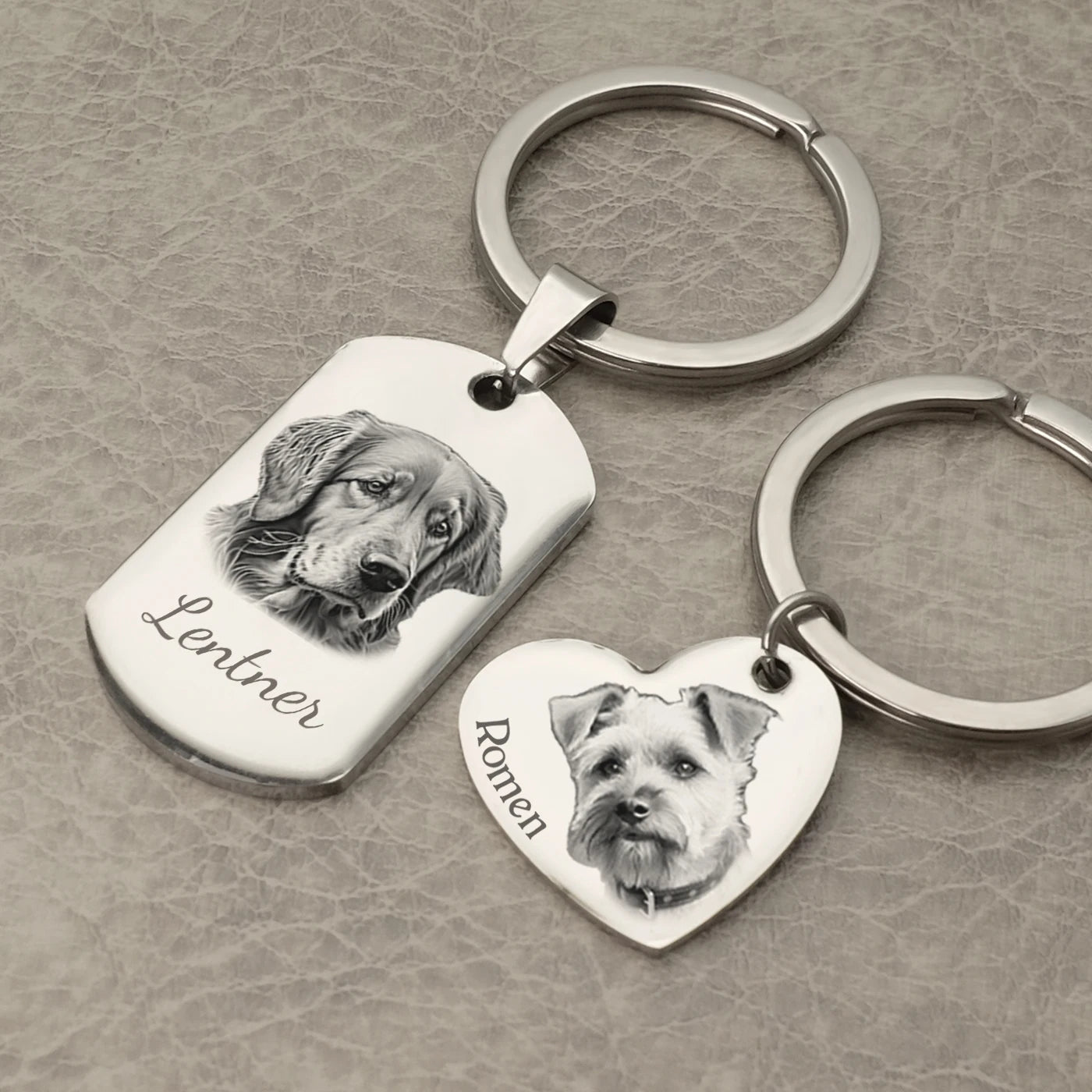 Custom Keychain with Photo,Cat Picture Keychain,Personalized Dog Memorial Gifts,Keychain Your Name, Father Boyfriend Gift