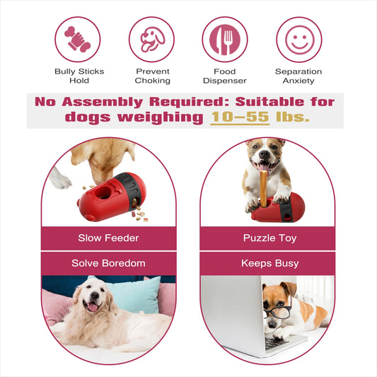 Dog Interactive Toys Indestructible Puppy Toy Adjustable Food Dispensing Treat Dispenser Dogs Puzzles Feeder Perfect Alternative