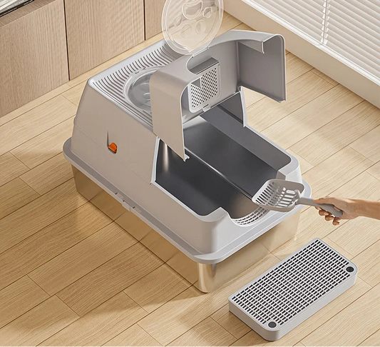 SteelSanctuary XL Cat Litter Box