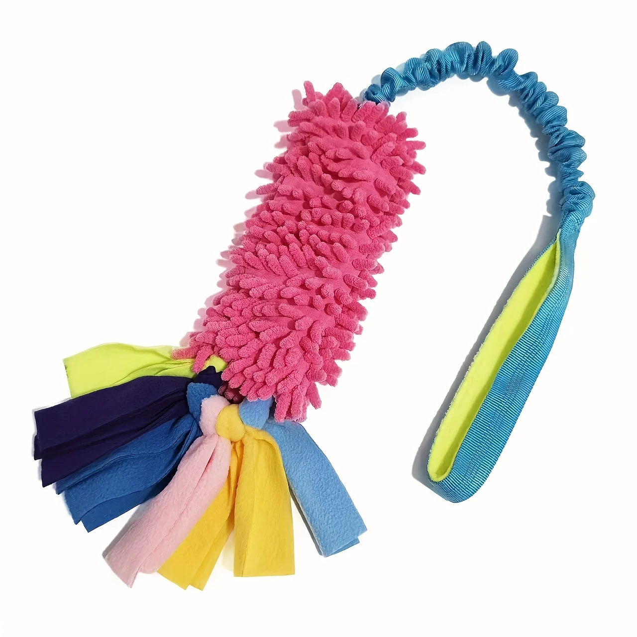Dog Training Anti-tear Pulling Rope Toy Pet Plush Grinding Teeth Bite-resistant Toy Colorful Rope Ball Dog Interactive PuzzleToy