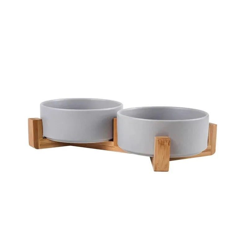 Nordic Ceramic Double Pet Bowl