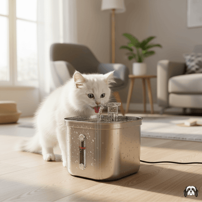 MiniFlow 2L Stainless Steel Pet Fountain