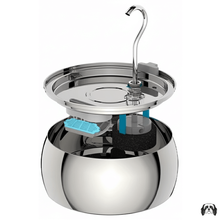 PureFlow 4L Stainless Steel Pet Fountain