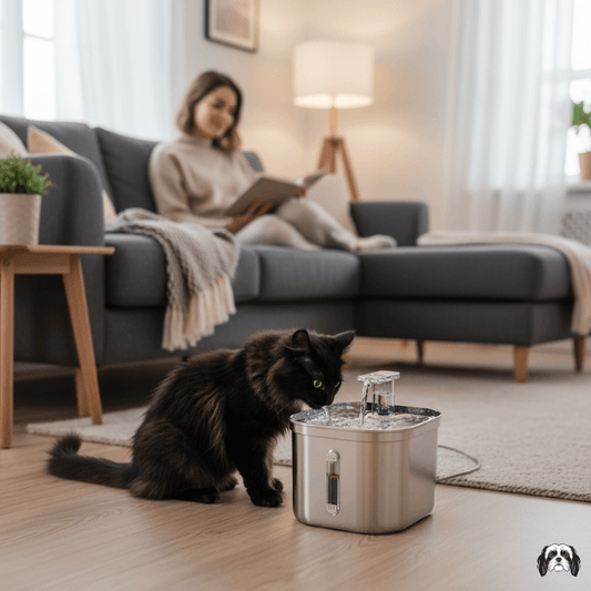 MiniFlow 2L Stainless Steel Pet Fountain