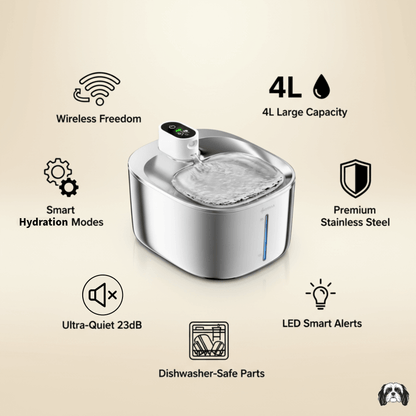 AquaFlow 4L Wireless Fountain