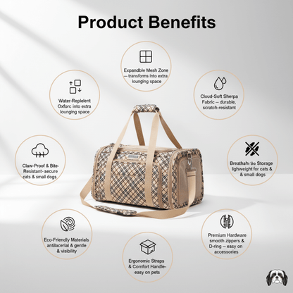 CozyNest Expandable Pet Bag