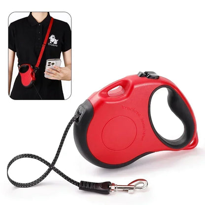 Truelove Tangle Free Retractable Dog Leash 16 Ft Strong Nylon Tape One-Handed Brake Pause Lock Dog Cat Owners Reliable TLL5001