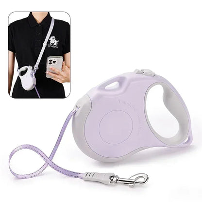Truelove Tangle Free Retractable Dog Leash 16 Ft Strong Nylon Tape One-Handed Brake Pause Lock Dog Cat Owners Reliable TLL5001
