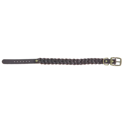 Genuine Leather Dog Collars Durable Braided Leather Dog Collars for Small Medium Large Dogs German Shepherd Pet Dog Accessories