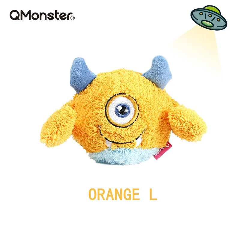 Q-monster Pet Vocal Toy,Built-in Sound Ball,Fun, Interactive Dog Toys,Fetch & Soft,Sturdy Toy for Indoor Play