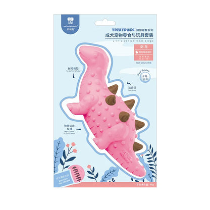 Tyrannosaurus Rex Snack Dog To Relieve Boredom Molar Teeth Cleaning Dinosaur Small Medium and Large Dog Leaking Food Ball Toy
