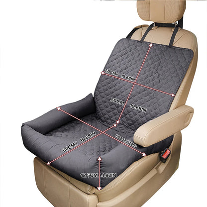 RidePaws Waterproof Pet Car Seat Cover &amp; Travel Bed