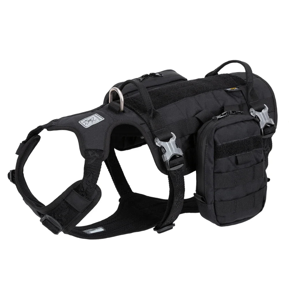 TRUELOVE High Performance Tactical Training Military Backpack Service Dog Harness with Dupont Nylon 66 Waterproof Fabric YH1805
