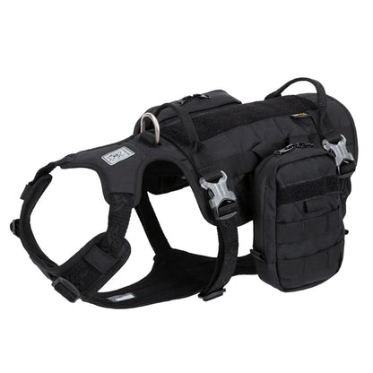 TRUELOVE High Performance Tactical Training Military Backpack Service Dog Harness with Dupont Nylon 66 Waterproof Fabric YH1805