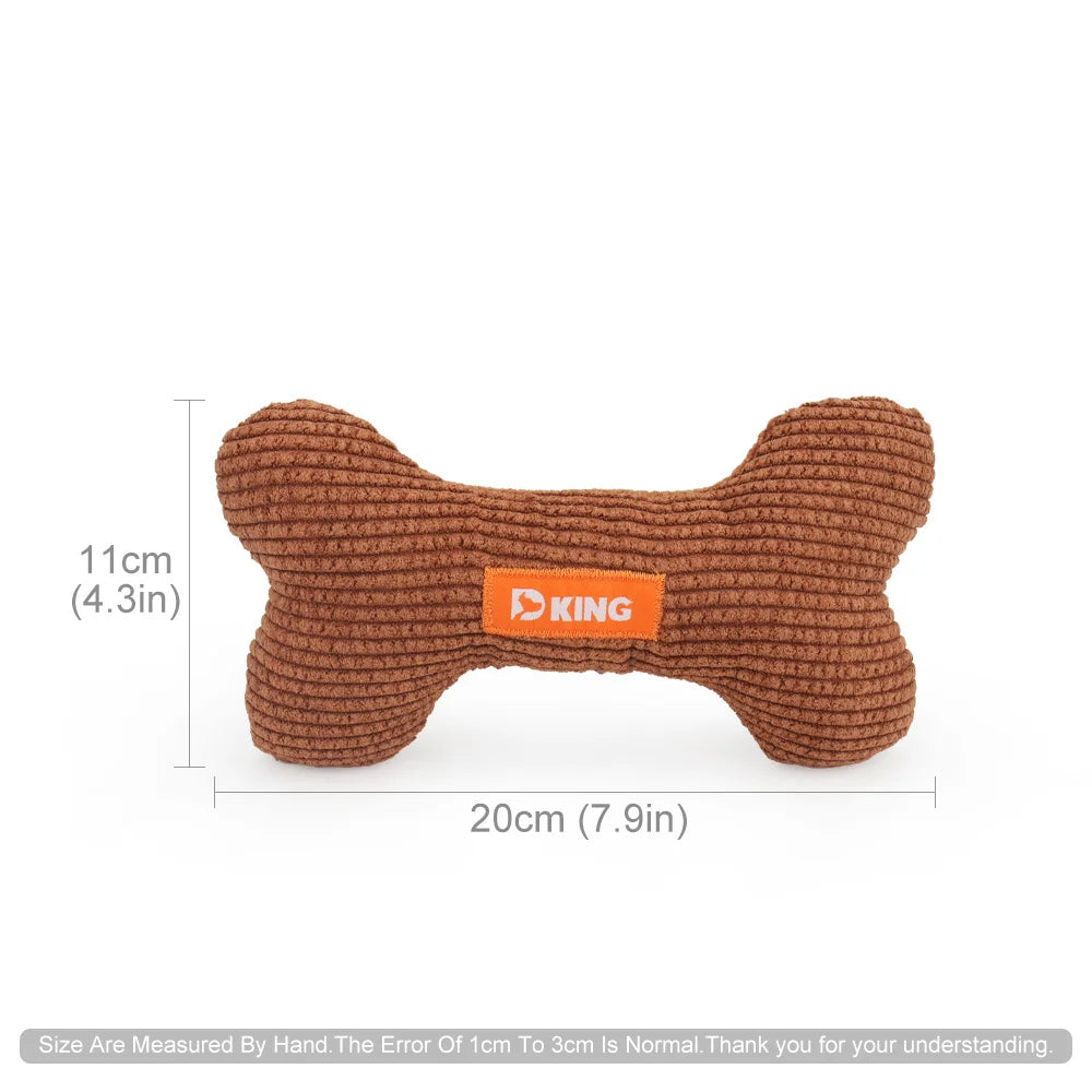 Bone Small Dog Toy Puppy Plush Pet Squeak Toy Interactive Accessories