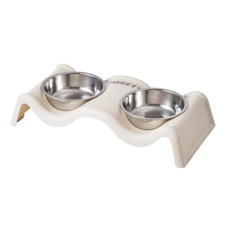 Wavy Double Pet Bowl
