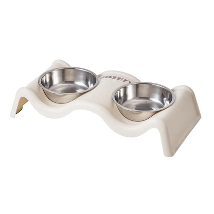 Wavy Double Pet Bowl