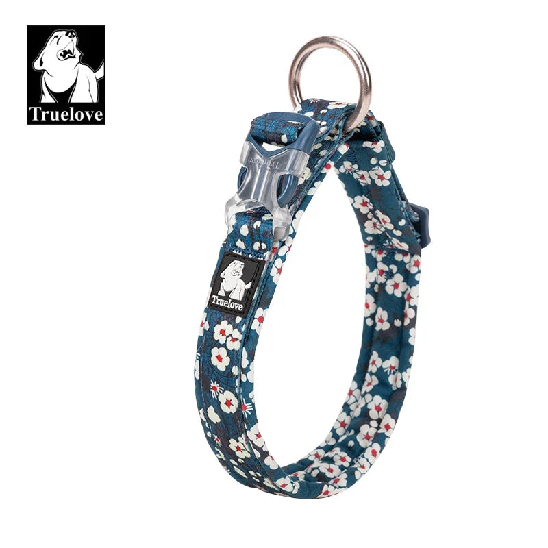 Truelove Floral Pet Collar Best Padded Comfort Cushion Camouflage Small Medium and Large Dogs and Pets Running Outdoors TLC5273