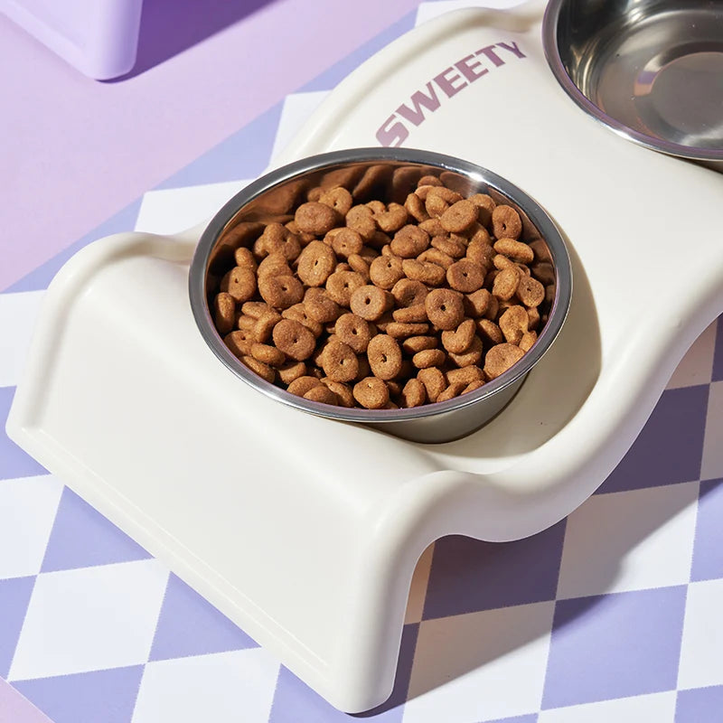 Wavy Double Pet Bowl