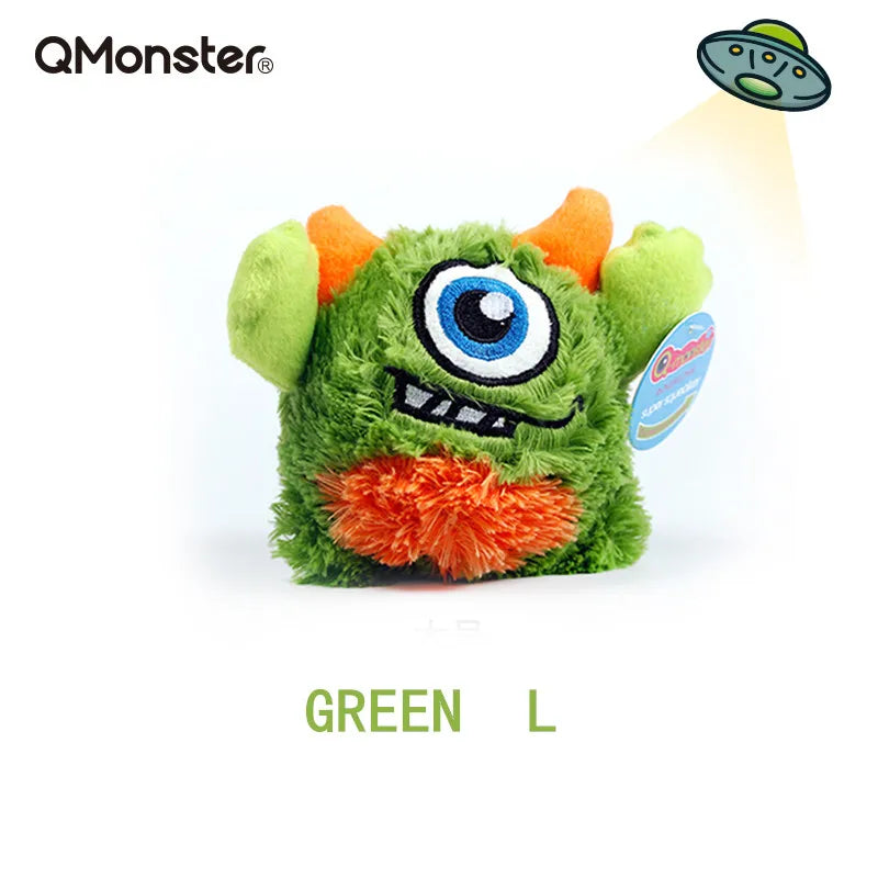 Q-monster Pet Vocal Toy,Built-in Sound Ball,Fun, Interactive Dog Toys,Fetch & Soft,Sturdy Toy for Indoor Play