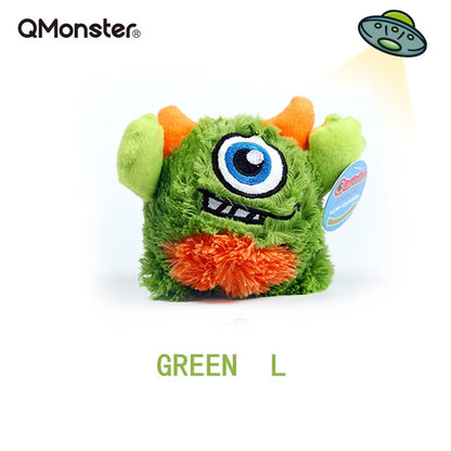 Q-monster Pet Vocal Toy,Built-in Sound Ball,Fun, Interactive Dog Toys,Fetch & Soft,Sturdy Toy for Indoor Play