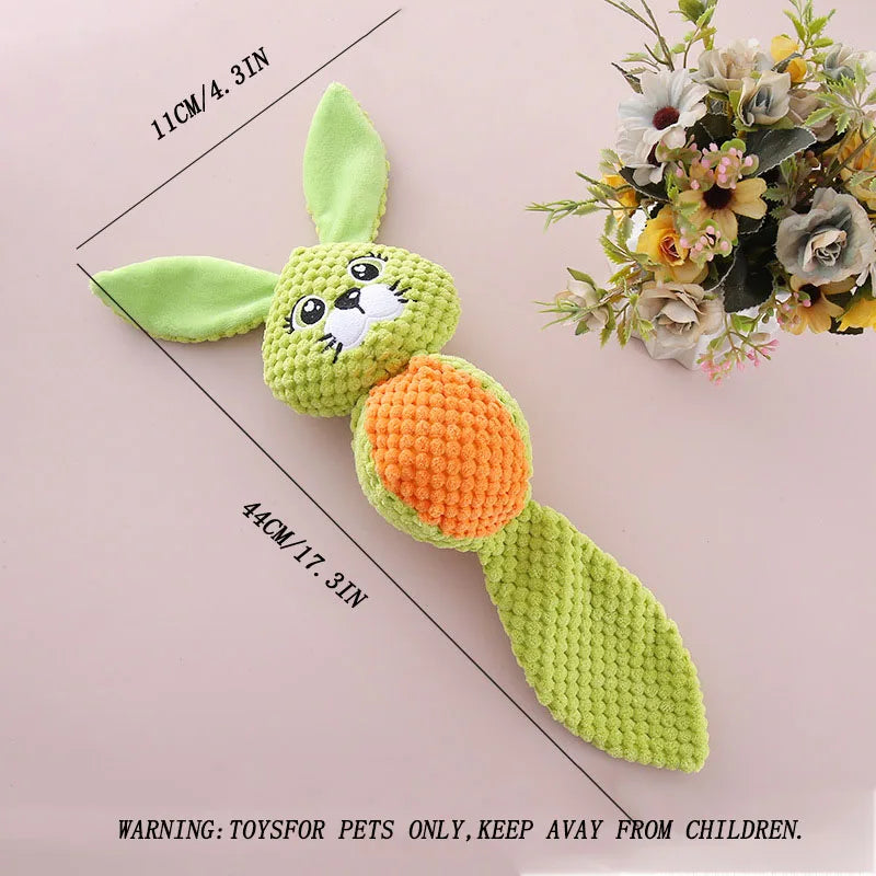 1 PC Pet Plush Toys Corn Dog Bite Voice Interaction Velvet Voice Spherical Animal Dolls Toy Dog