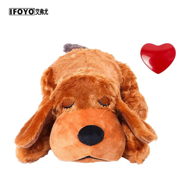IFOYO Pet Heartbeat Puppy Behavioral Training Dog Plush Pet Comfortable Snuggle Anxiety Relief Sleep Aid Doll Durable Wholesale