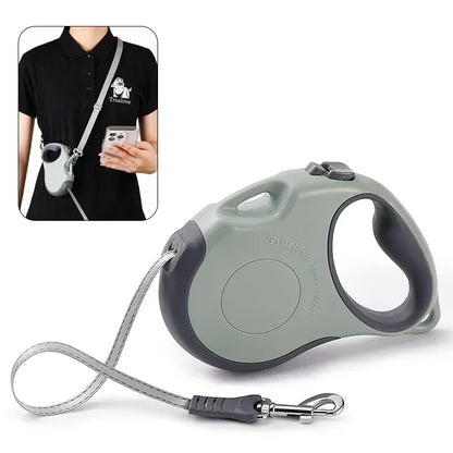 Truelove Tangle Free Retractable Dog Leash 16 Ft Strong Nylon Tape One-Handed Brake Pause Lock Dog Cat Owners Reliable TLL5001