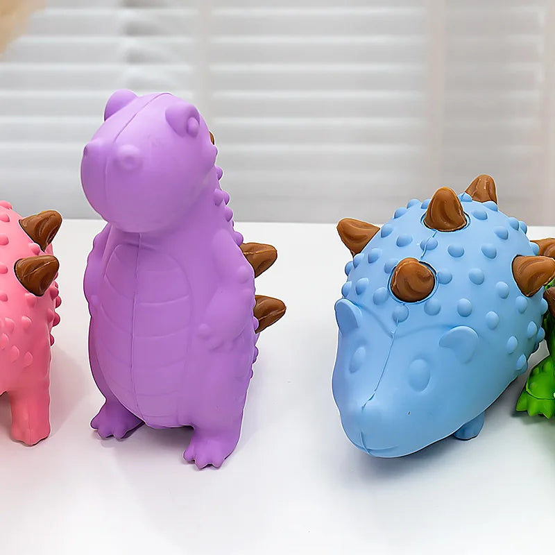 Tyrannosaurus Rex Snack Dog To Relieve Boredom Molar Teeth Cleaning Dinosaur Small Medium and Large Dog Leaking Food Ball Toy