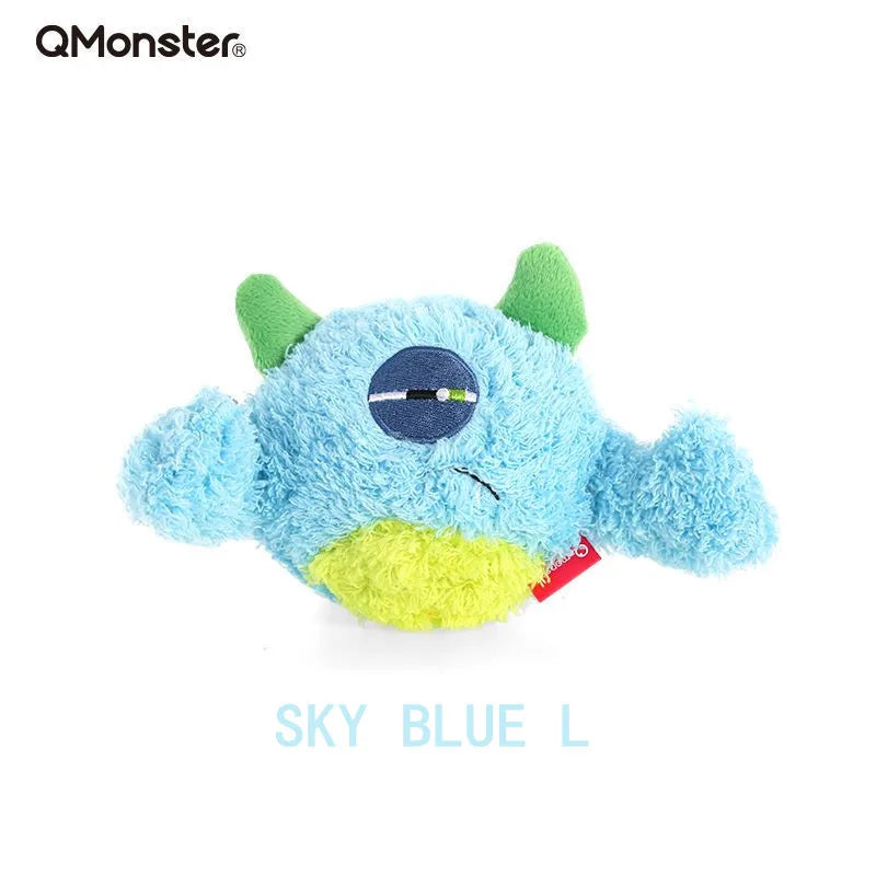 Q-monster Pet Vocal Toy,Built-in Sound Ball,Fun, Interactive Dog Toys,Fetch & Soft,Sturdy Toy for Indoor Play