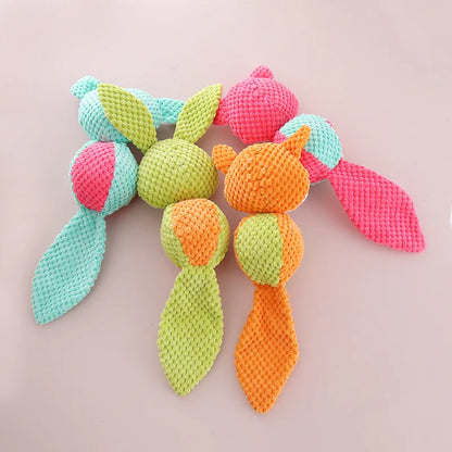 1 PC Pet Plush Toys Corn Dog Bite Voice Interaction Velvet Voice Spherical Animal Dolls Toy Dog