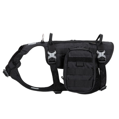 TRUELOVE High Performance Tactical Training Military Backpack Service Dog Harness with Dupont Nylon 66 Waterproof Fabric YH1805