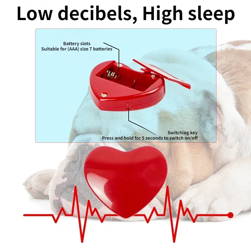 IFOYO Pet Heartbeat Puppy Behavioral Training Dog Plush Pet Comfortable Snuggle Anxiety Relief Sleep Aid Doll Durable Wholesale