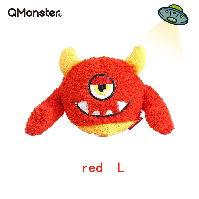 Q-monster Pet Vocal Toy,Built-in Sound Ball,Fun, Interactive Dog Toys,Fetch & Soft,Sturdy Toy for Indoor Play