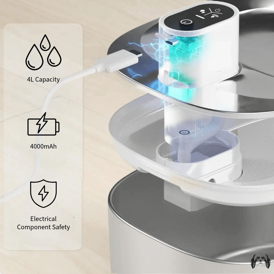 AquaFlow 4L Wireless Pet Fountain