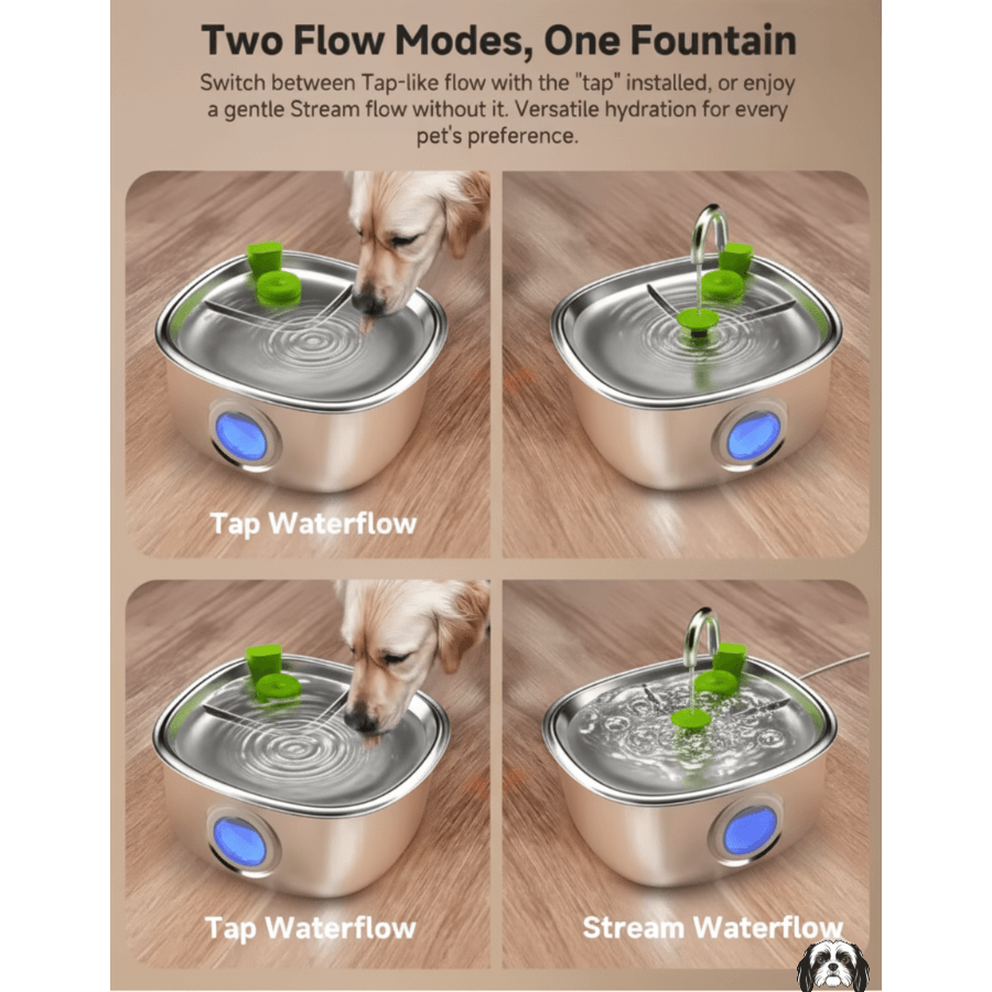 GrandFlow 7L Stainless Steel Pet Fountain