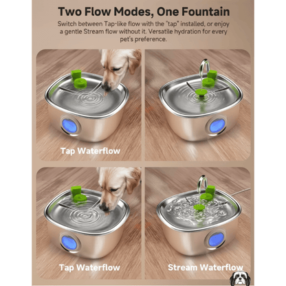 GrandFlow 7L Stainless Steel Pet Fountain
