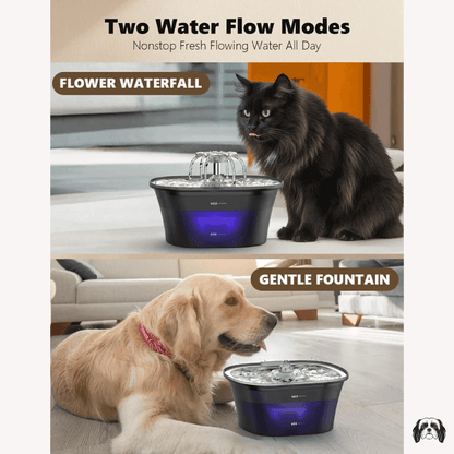 WaterFlow 2.5L Stainless Steel Fountain